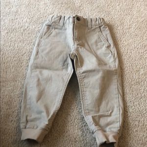 Janie and Jack boy khaki joggers